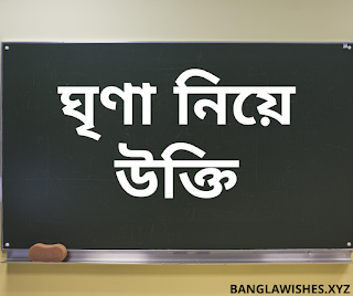 ঘৃণা নিয়ে উক্তি