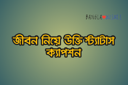 জীবন নিয়ে উক্তি স্ট্যাটাস ক্যাপশন