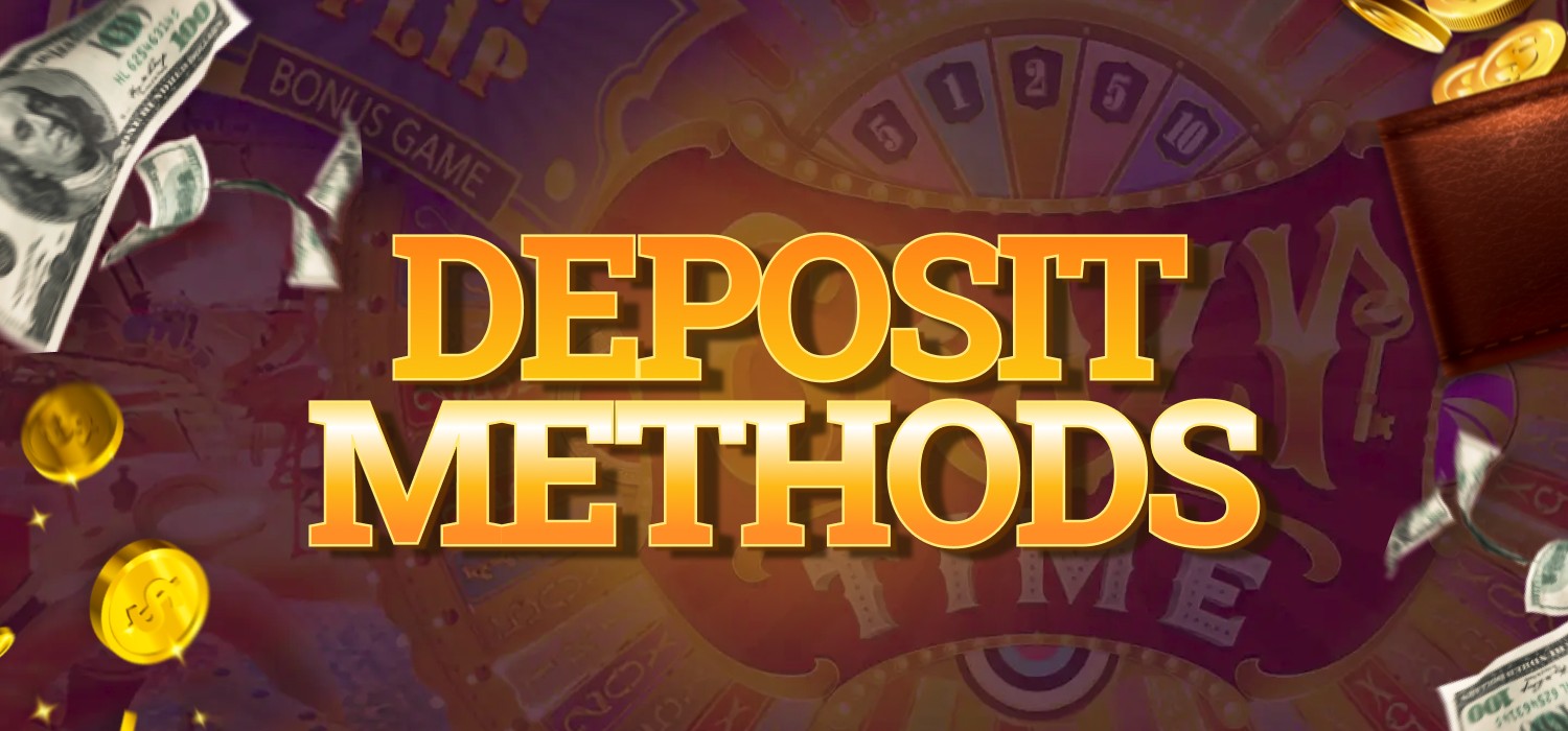 deposit methods at Crazy Time